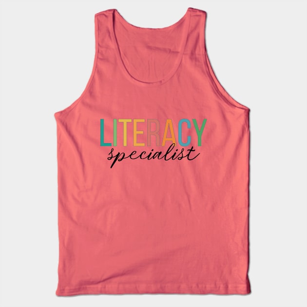 Literacy Specialist Tank Top by RefinedApparelLTD